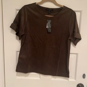 Banana republic suede top